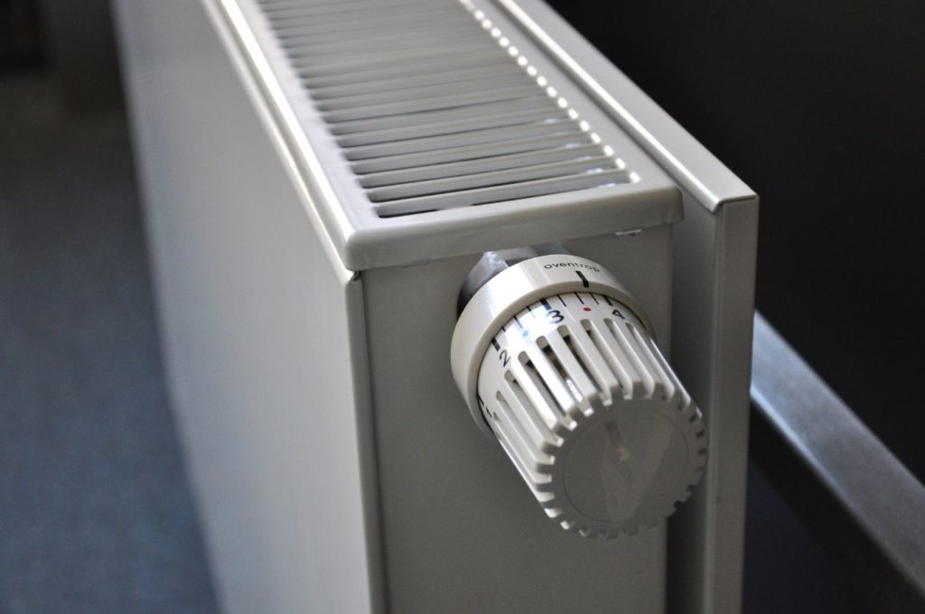 Close up image of a radiator valve